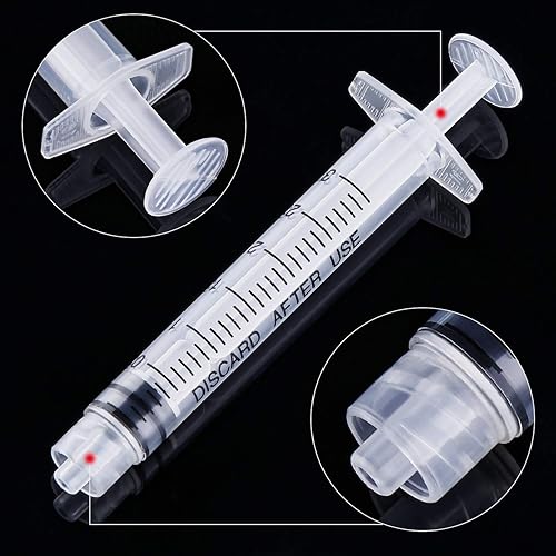 Miniatura 3 de Paquete de 20 jeringa de plástico Luer Lock con medición, sin aguja (3 ml)