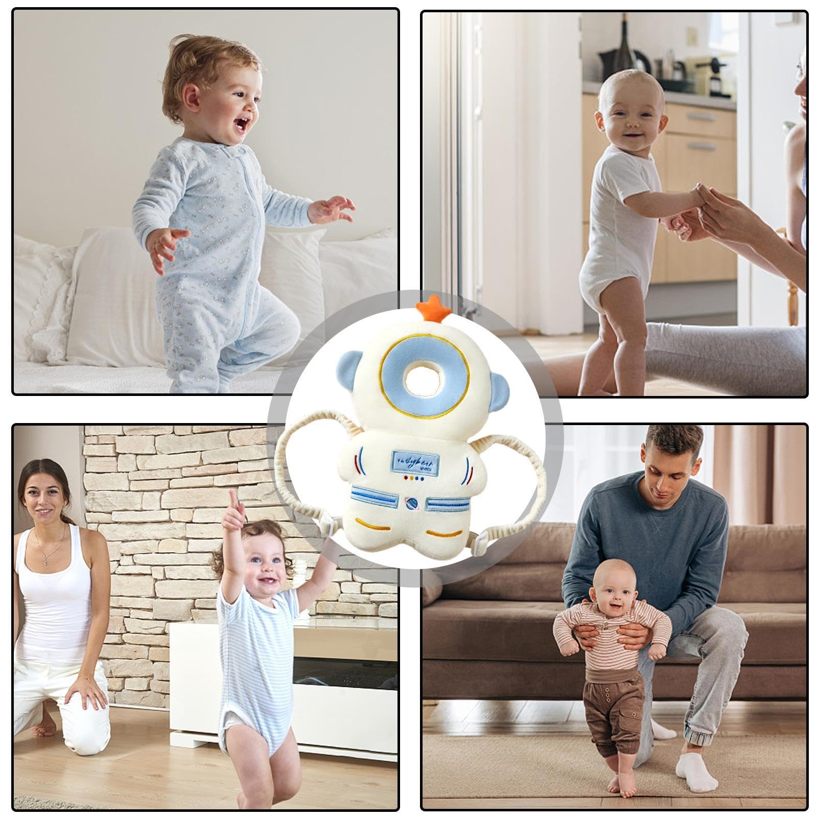 Mochila Para Bebé Almohada De Protección Para La Cabeza, Almohadilla De Protección Para La Cabeza Para Niños, Almohadilla De Seguridad Ajustable Para Bebés, Mochila Protectora, Astronauta