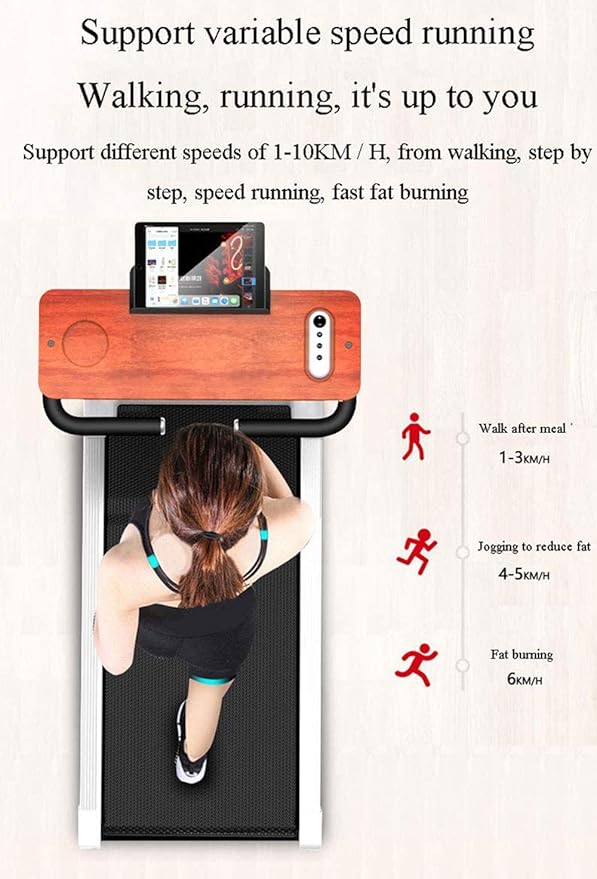 Caminadora Eléctrica Plegable, 1-10 km/h, 130 kg, Pantalla LCD, Para Hogar miniatura 5