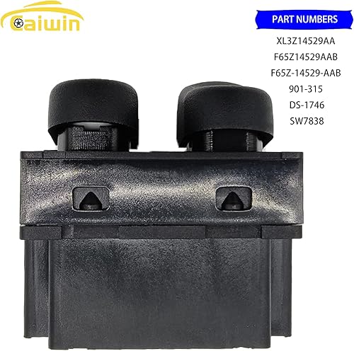 Miniatura 3 de Interruptor de ventana eléctrica principal del lado del conductor compatible con Ford F-150/1999 2000 F250 F350/2001 2002 Ford Lobo 2 puertas Pickup