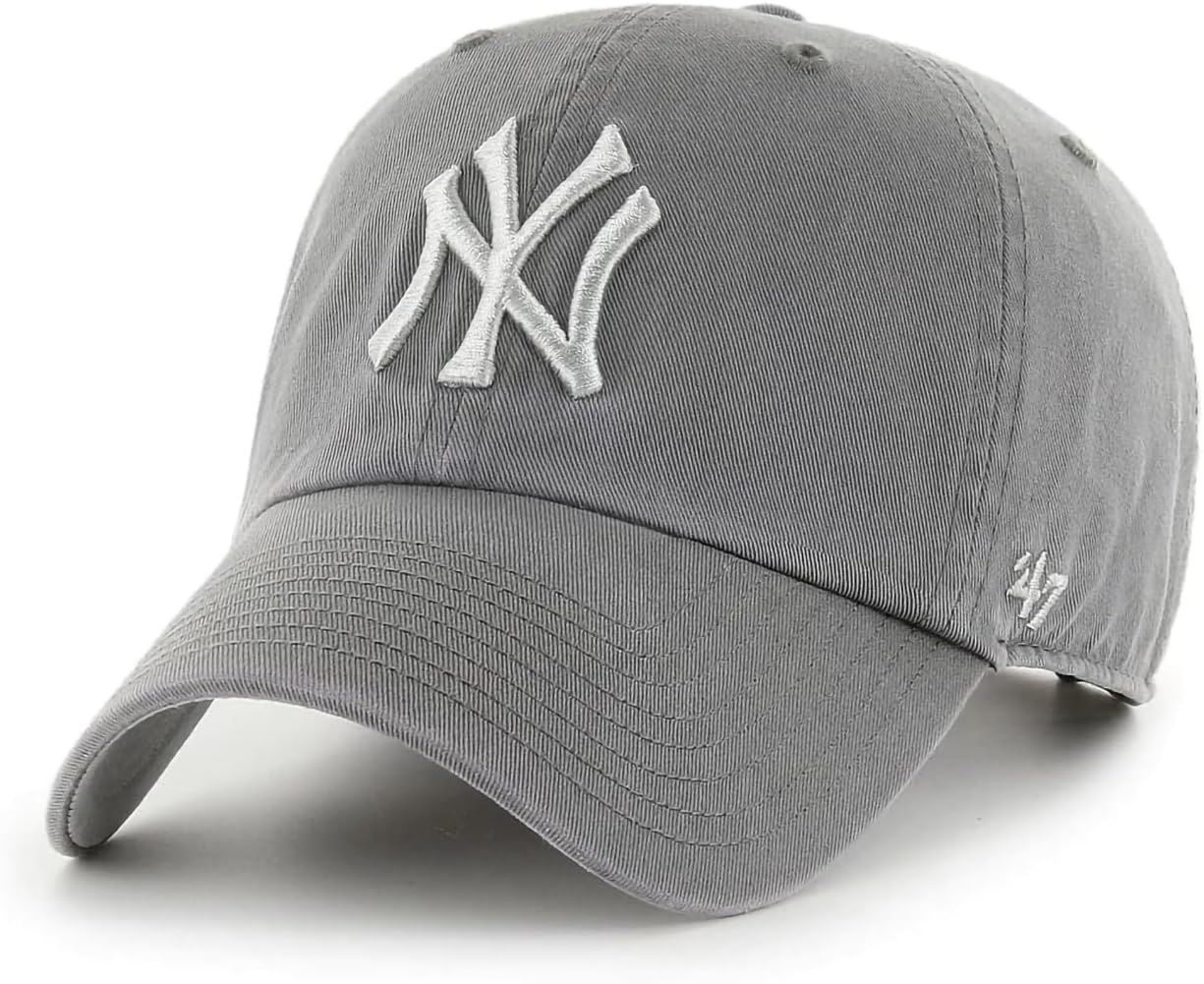 '47 New York Yankees Primary Logo Ballpark Clean Up Dad Hat Baseball Cap - Multiple Colors
