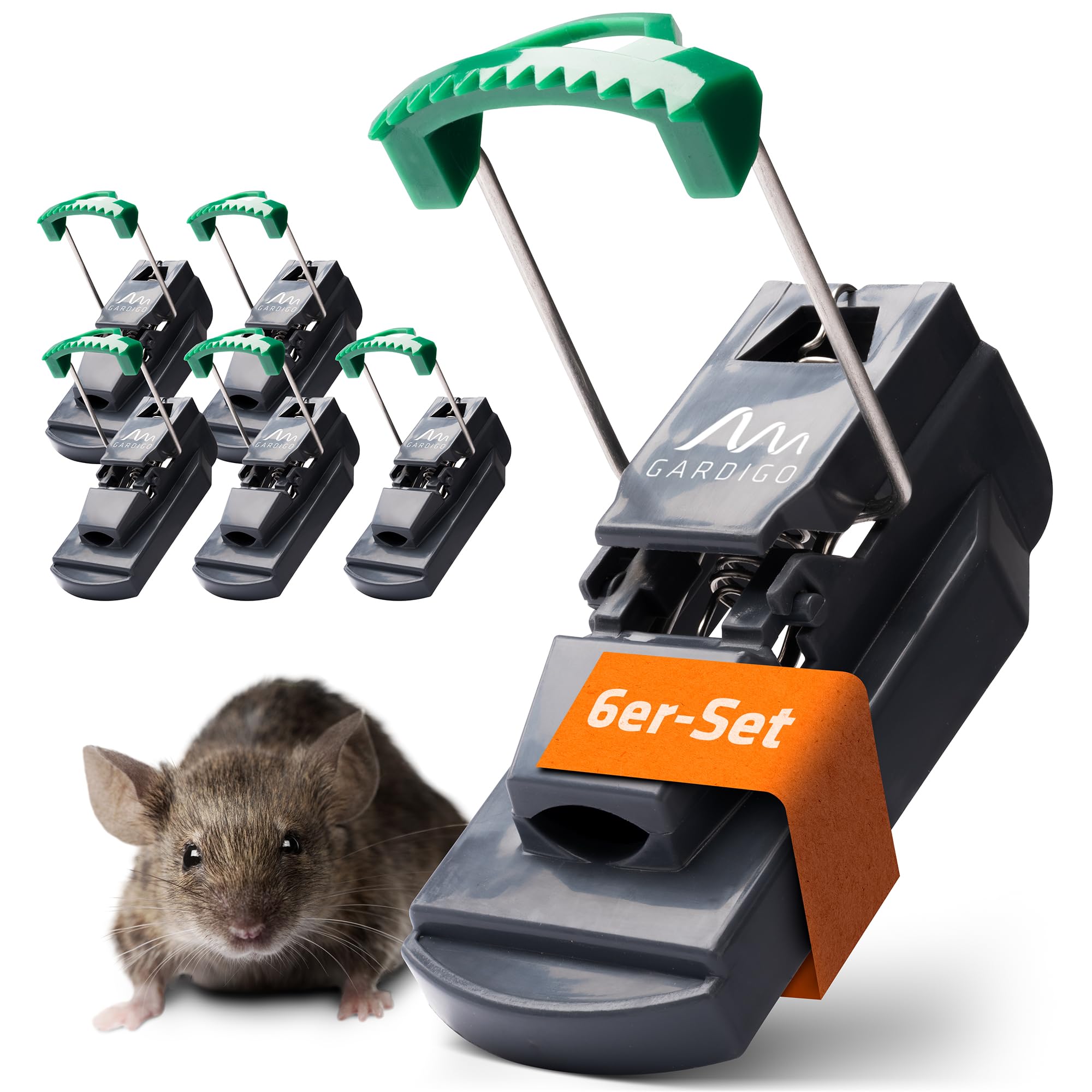 Tapettes à souris réutilisables Gardigo contre les nuisibles de la cave