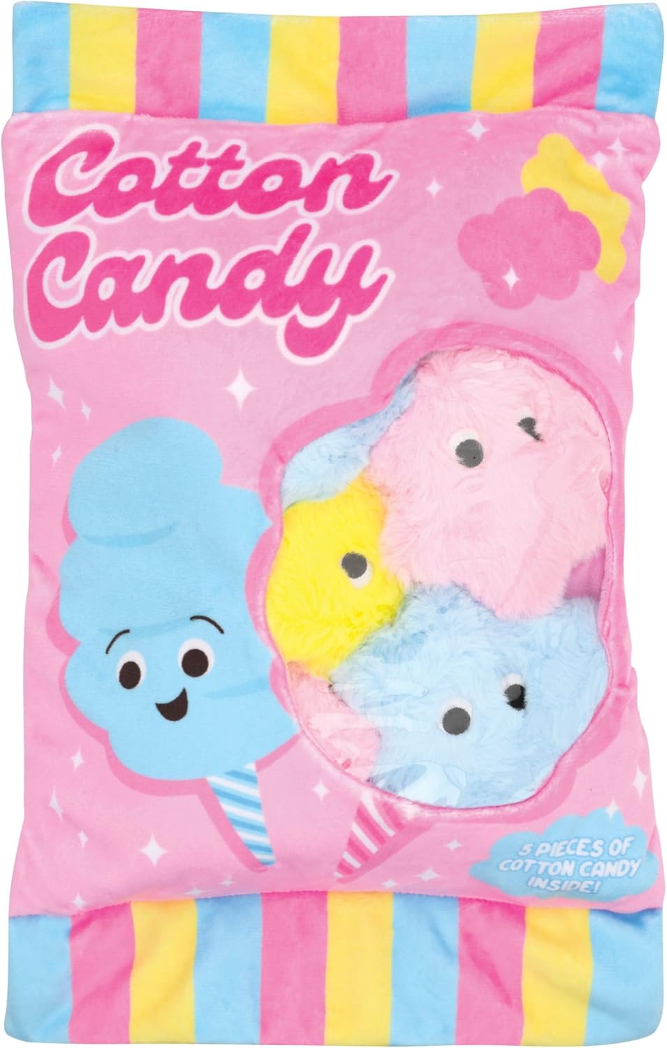 iscream Play with Your Food! Cotton Candy Play Pillow Set