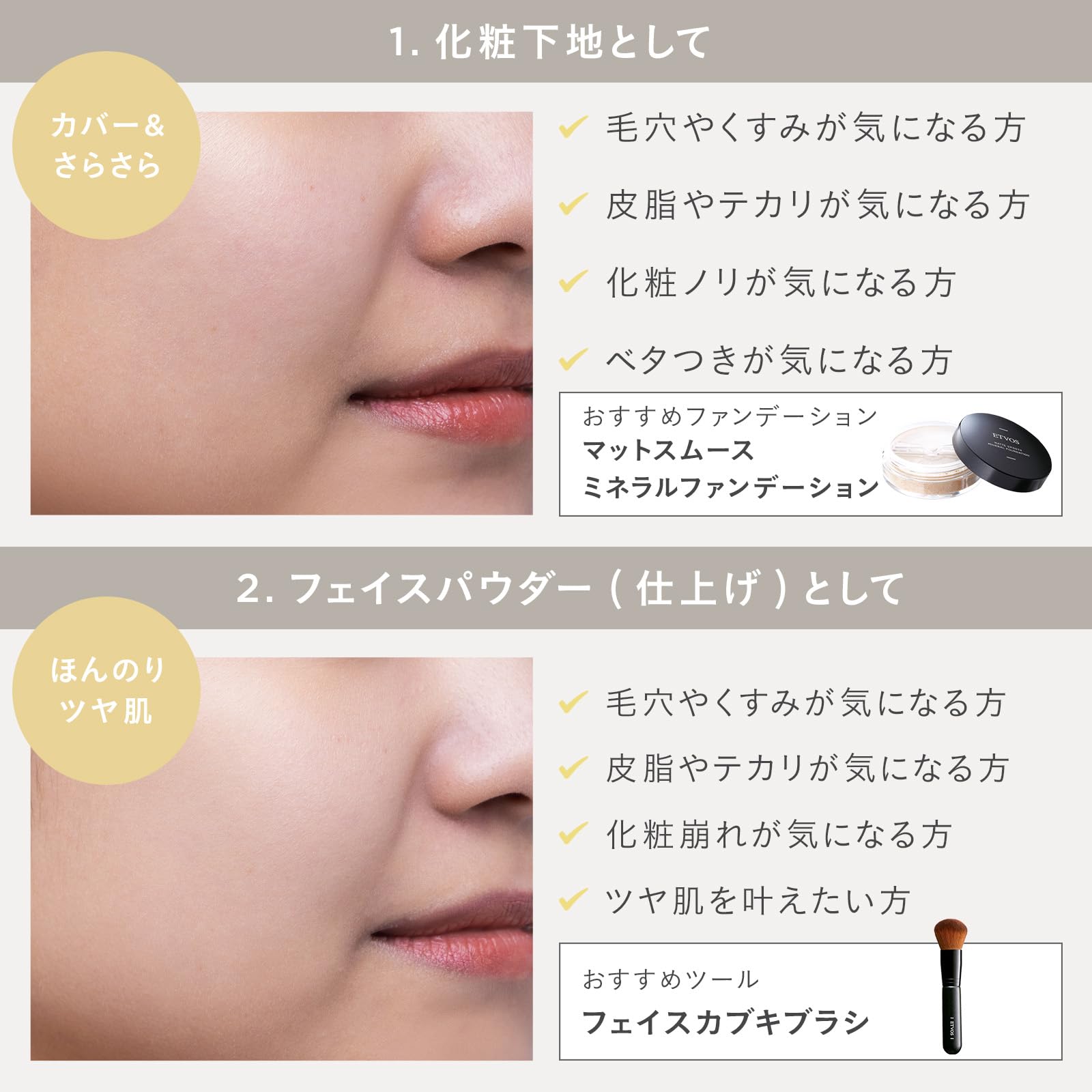 Amazon | ETVOS(エトヴォス) ナイトミネラルファンデーション 5g (化粧