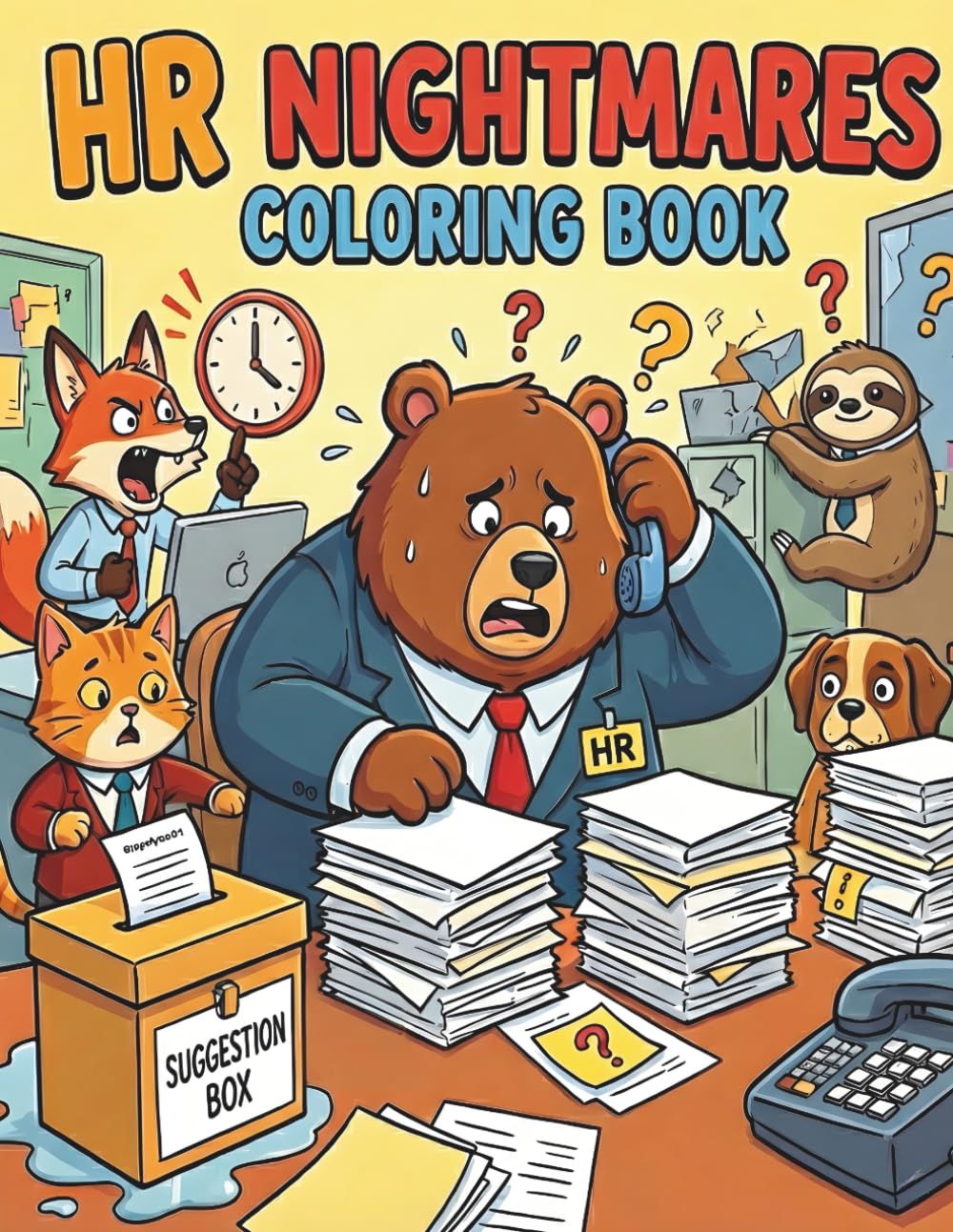HR Nightmares Coloring Book: A Hilarious Survival Guide to Office Chaos, Burnout, and Workplace Absurdity