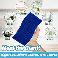 Vista 40 de AIDEA Esponjas antiarañazos, 12 unidades, esponja natural para utensilios de cocina antiadherentes, esponjas de cocina, esponja de celulosa