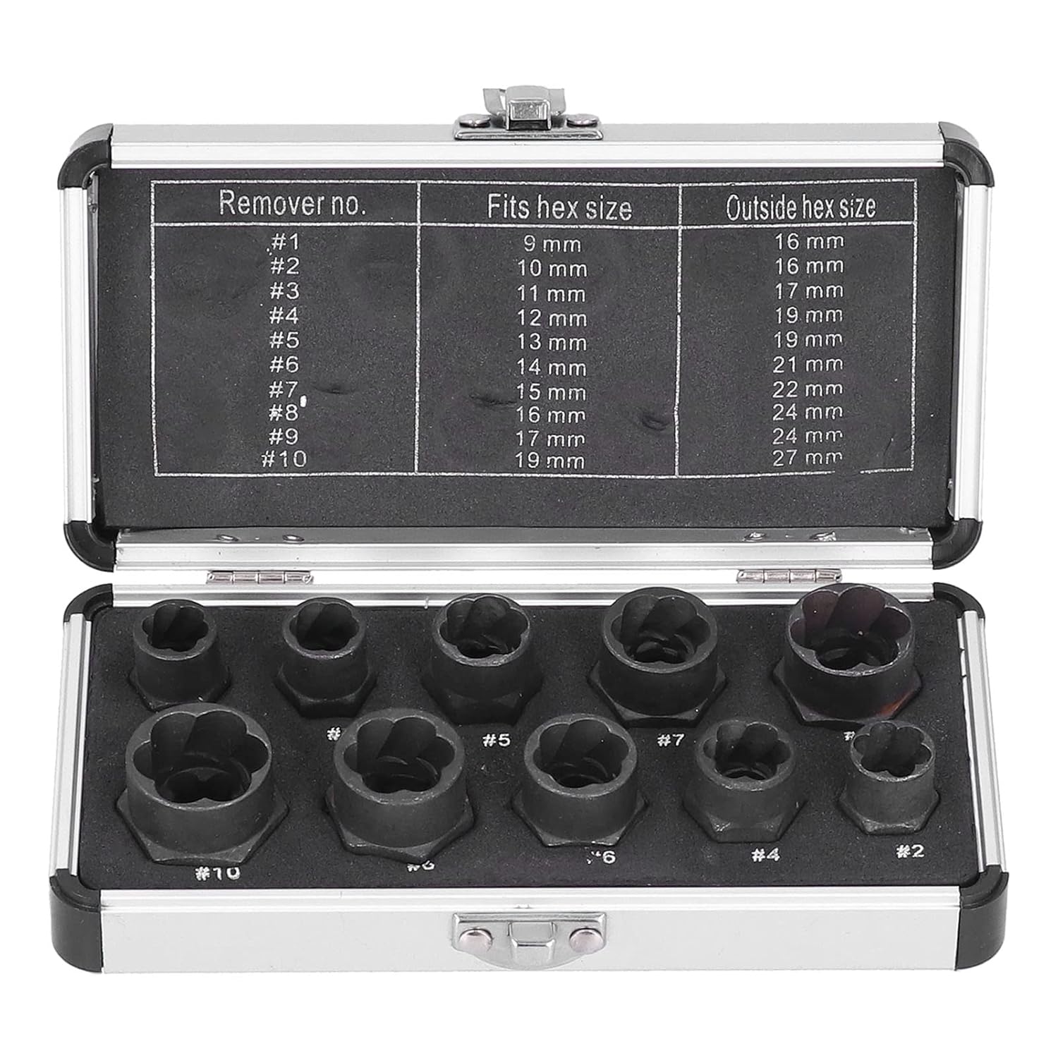 Generic Nut Bolt Extractors, Drive Impact Extractor Set Stripped Nut Remover Nut Extractor