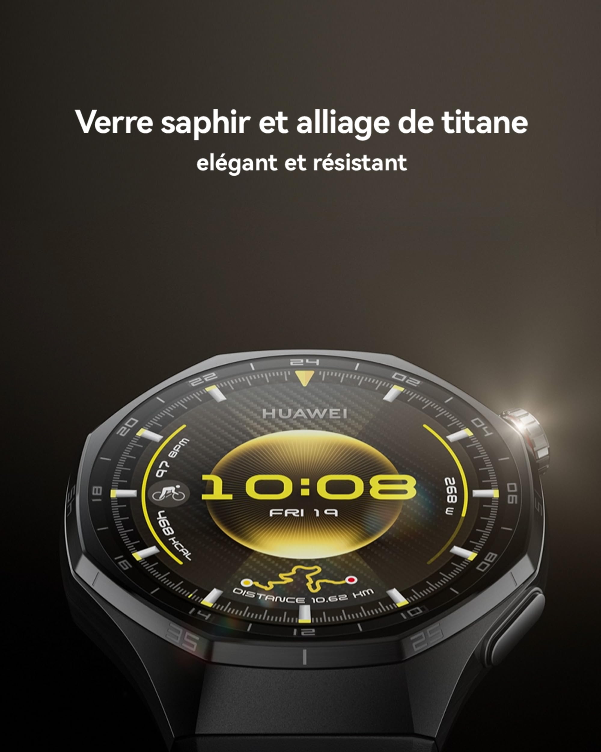 HUAWEI Watch GT 6 Pro GPS 46mm Montres connectées, Écran AMOLED de 1,47 Pouce, Jusqu'à 21 Jours d'autonomie, Cyclisme de Niveau Professionnel, Fonctionne avec iOS et Android, Analyse ECG, Noir