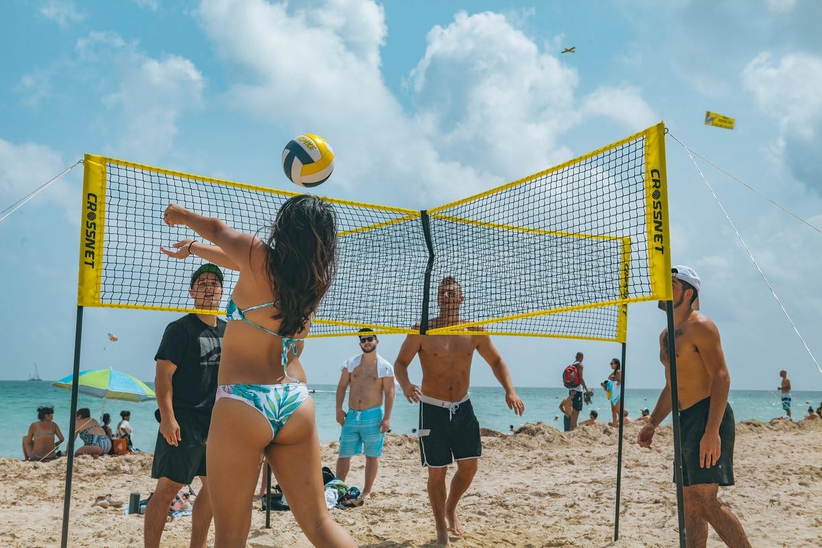 HAMMER CROSSNET Four Square Volleyball Net