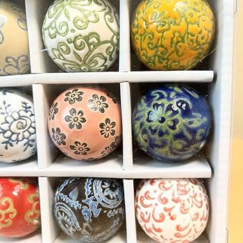 値下げ⭐︎陶器の浮き玉＊夏にぴったり♪ 睡蓮鉢やメダカ鉢に（まとめ買い歓迎） 値下げ⭐︎陶器の浮き玉＊夏にぴったり♪ 睡蓮鉢やメダカ鉢に