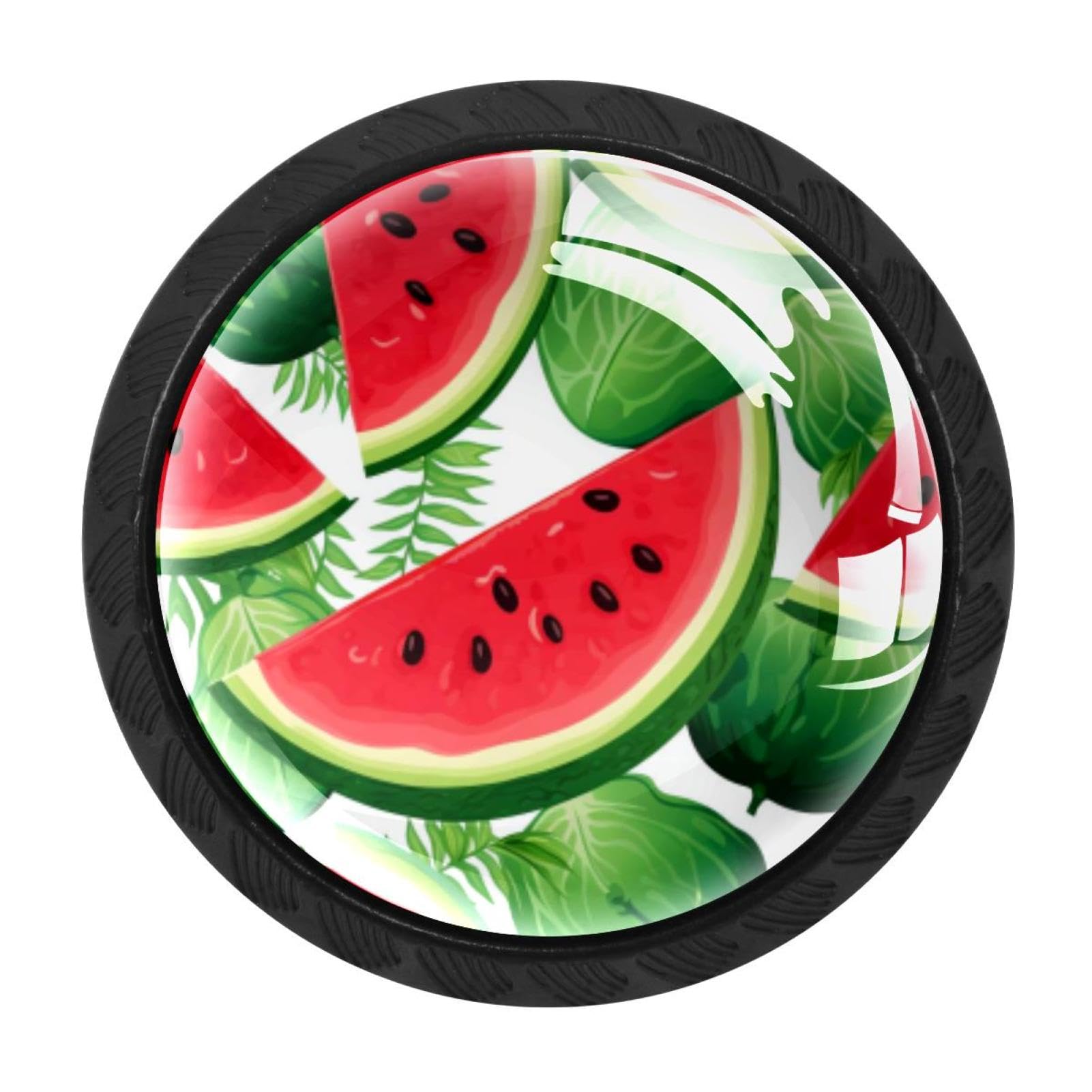 CHENZZZZ Watermelon Cabinet Knobs 4 Pieces Drawer Kitchen Cabinets Dresser Cupboard Wardrobe Unique Pulls Handles