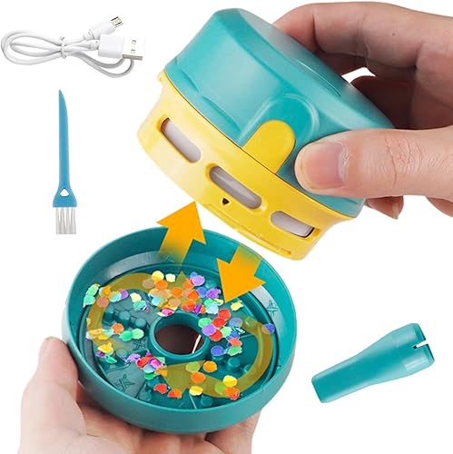 Miniatura 1 de Table Vacuum, Precise Dusting Tool, 9x6x6cm, Cordless USB Duster, Small Desk Vacuum, Easy to Maintain, for Dusting Desks, Electronics, Carpets,