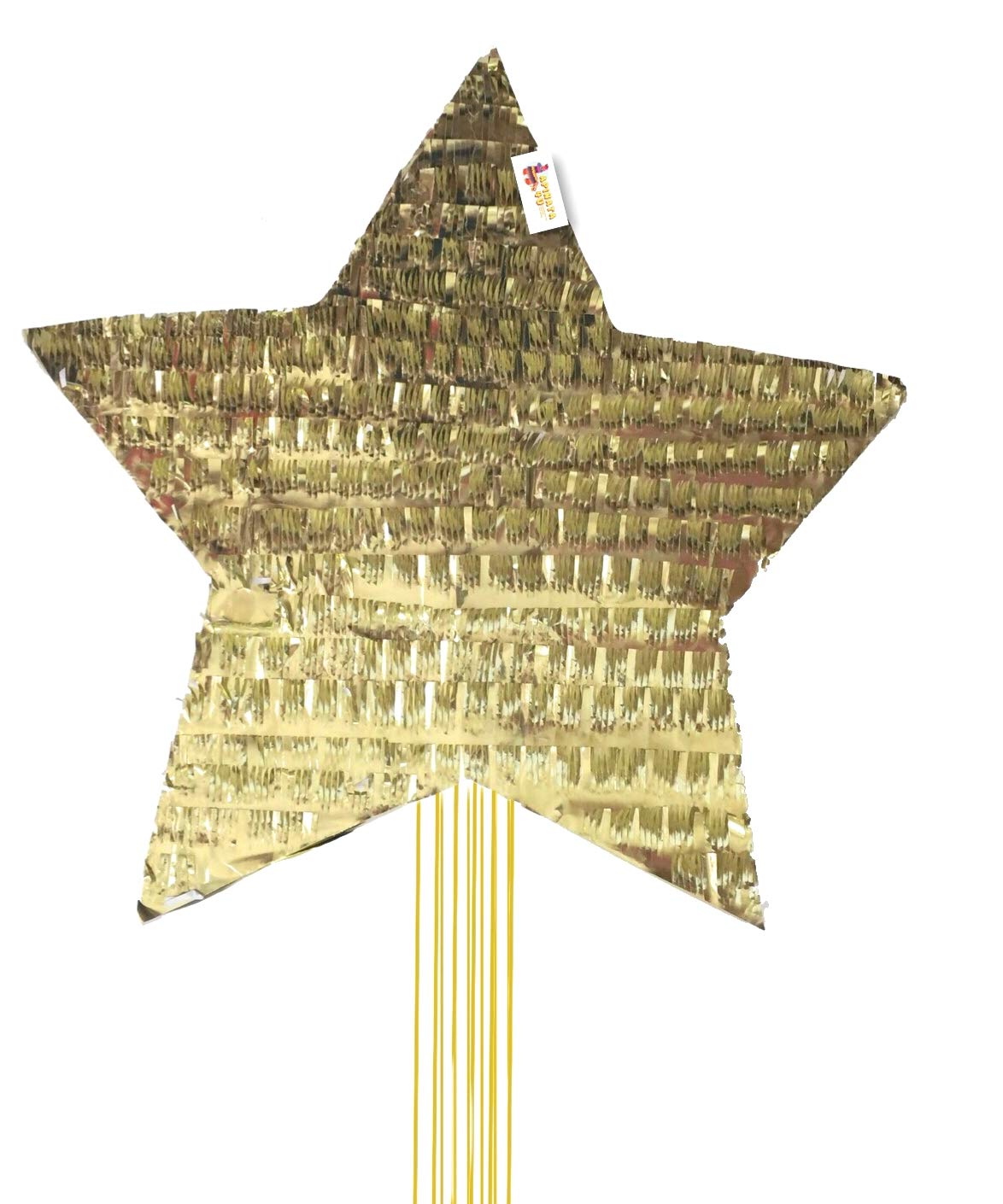 APINATA4U Gold Star Pinata with Pull Strings, New Year's Party Twinkle Twinkle Star Pinata, Gender Reveal Party Supplies, End of Year Party decoration, 2026 New Year Celebration and Gift for Princess