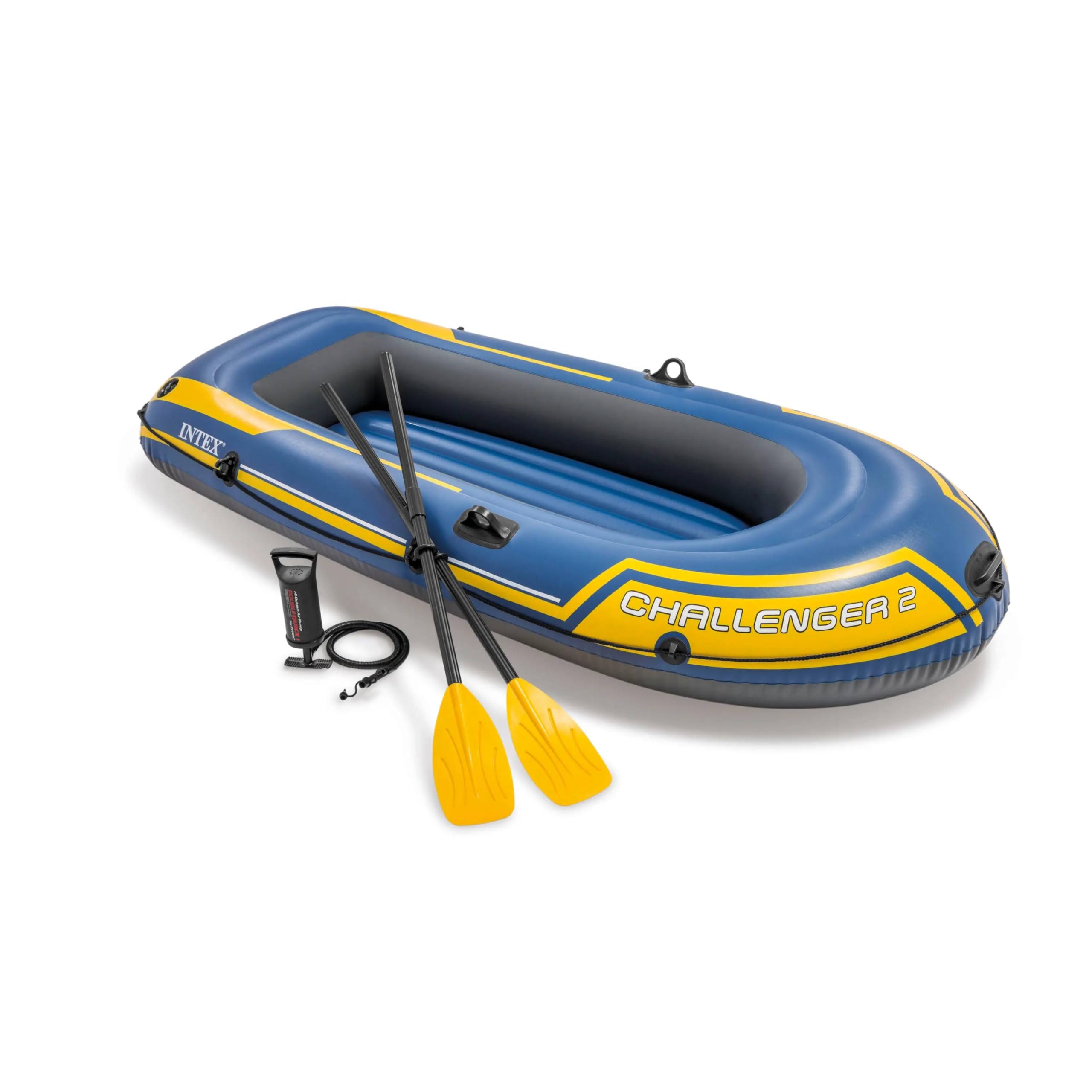 Aufblasbares Schlauchboot Premium für 2 oder 3 Personen, robust, Rudern und Pumpe