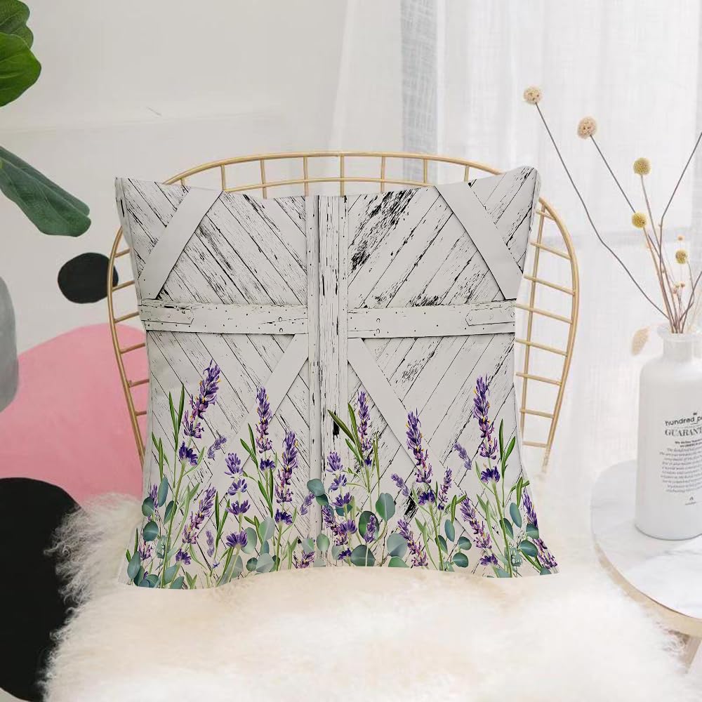 HYOSXW Cushion Cover,Throw Pillow Case Home Decorative for Living Room Bedroom Sofa Chair 16X16 Inch,background with blue flowers on a wooden background,Pillowcase 40X40cm