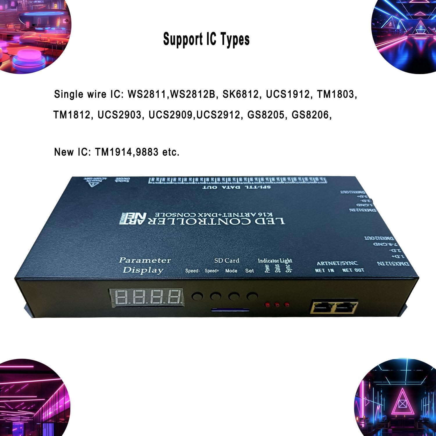 Snapklik.com : Addressable Led Controller, Programmable RGB Pixel ...