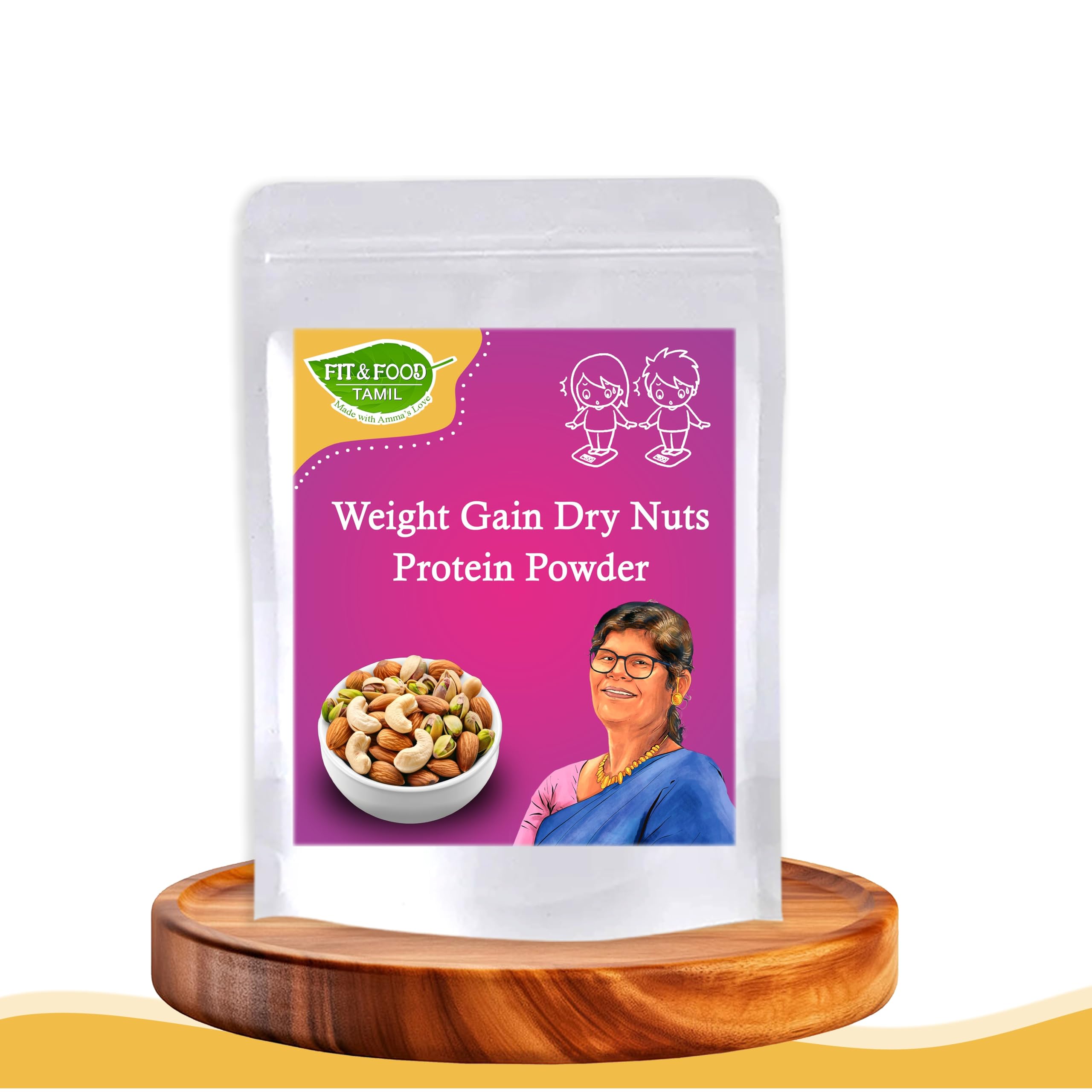 FIT & FOOD TAMIL Dry Nuts Protein Powder 1Kg | Weight Gain Nutrition Mix with Almonds Cashews Pistachio | Natural Energy & Protein Blend | No Preservatives | Healthy Drink-image-17