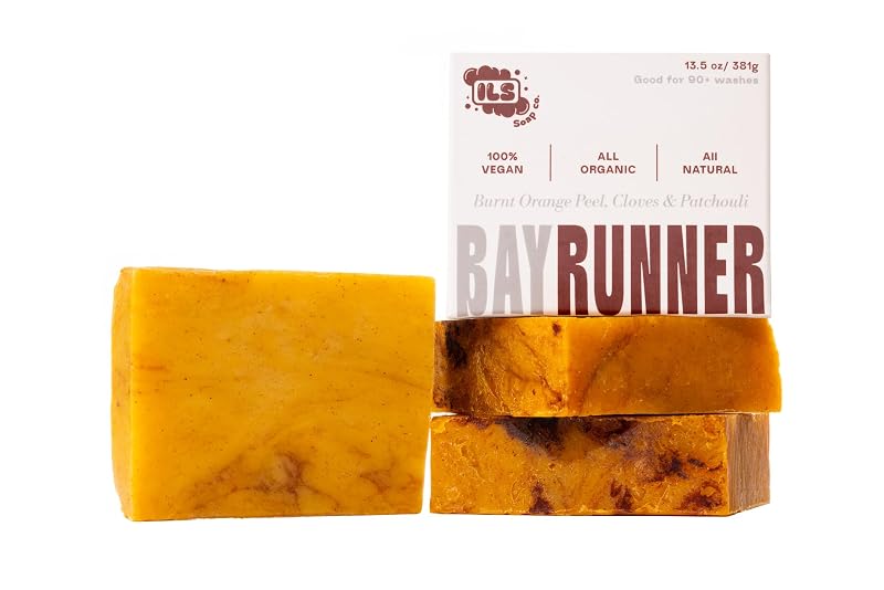 Sabonete em barra Iron Lion Soap Bay Runner, processo a frio, artesanal, pacote com 3