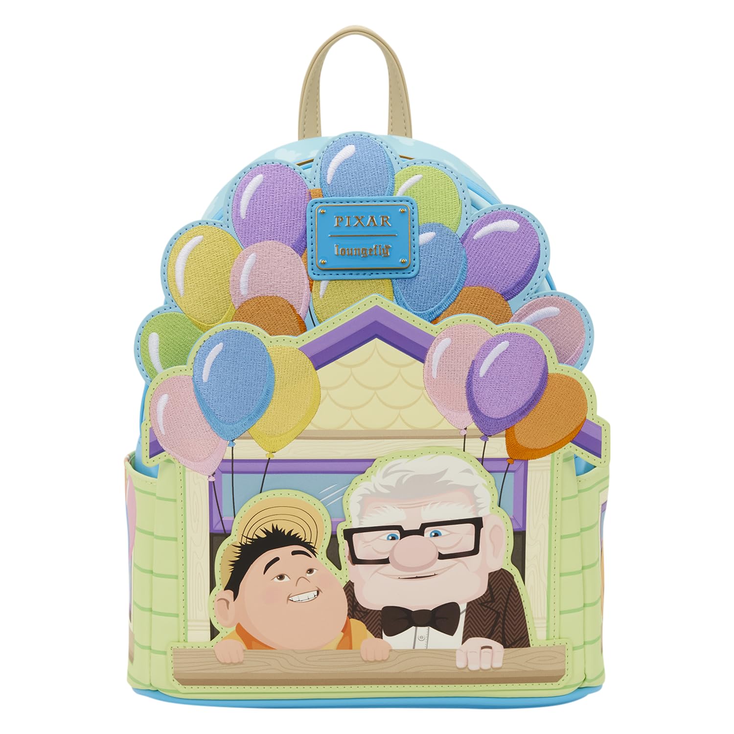 Loungefly Disney: Pixar - Up - Dug - Carl & Russell - Embroidered Mini Backpack - Great for Kids & Adults - Collectible Bags