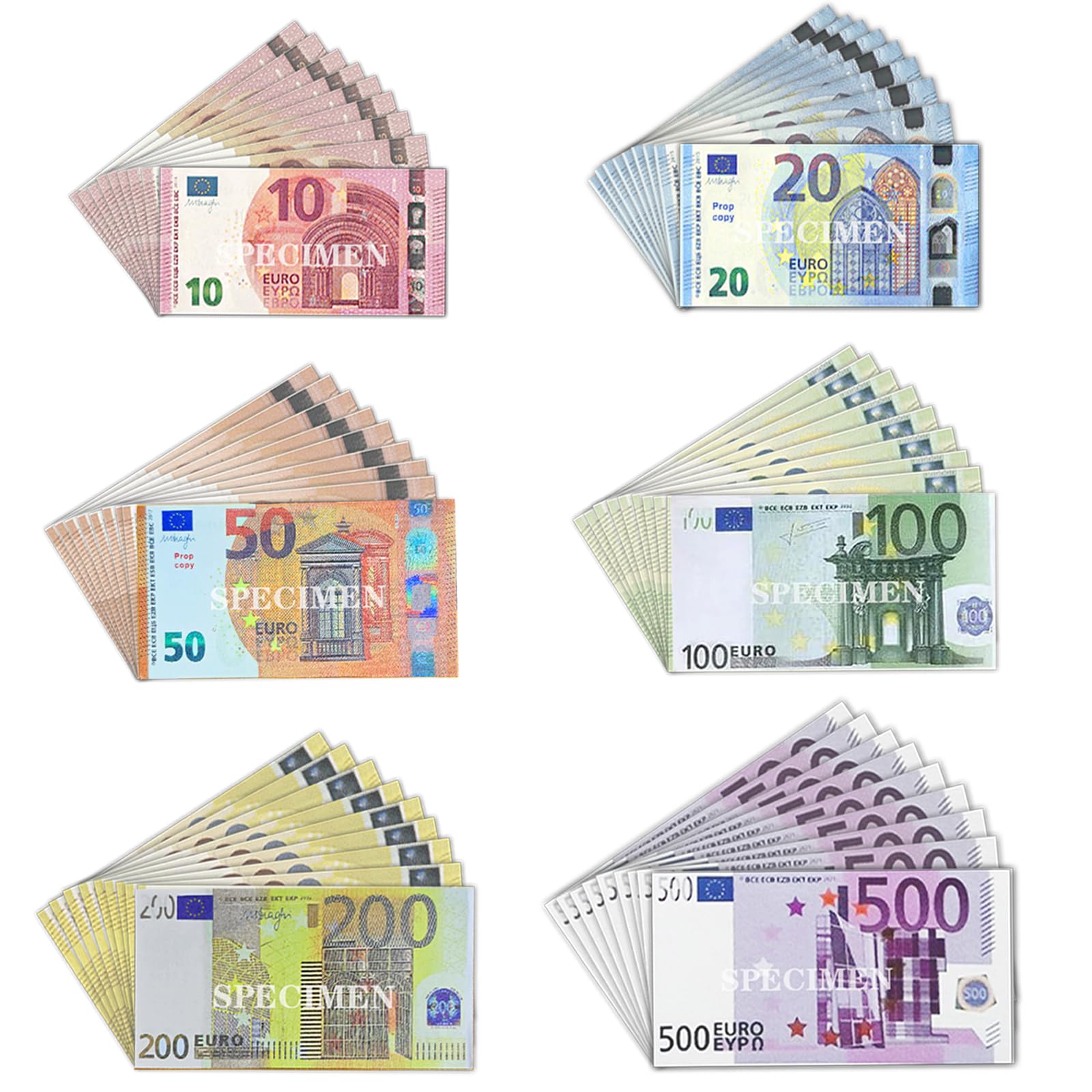 Lot de 120, 10/20/50/100/200/500, pour Apprendre, Jouer à des Rôles et Profiter du Jeu