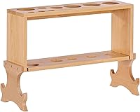 Vista 4 de Meifuly Herramientas de masaje de terapia de madera, estante de almacenamiento de herramientas de terapia de madera, montaje en pared, diseño