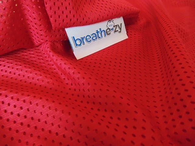 Breathe-zy Anti Suffocation Epilepsy Pillow - Breathable with Memory Foam insert for Extra Comfort & Support | Next Day Dispatch | Made In UK | Pillow case now available in White, Pink, Red or blue (Red)