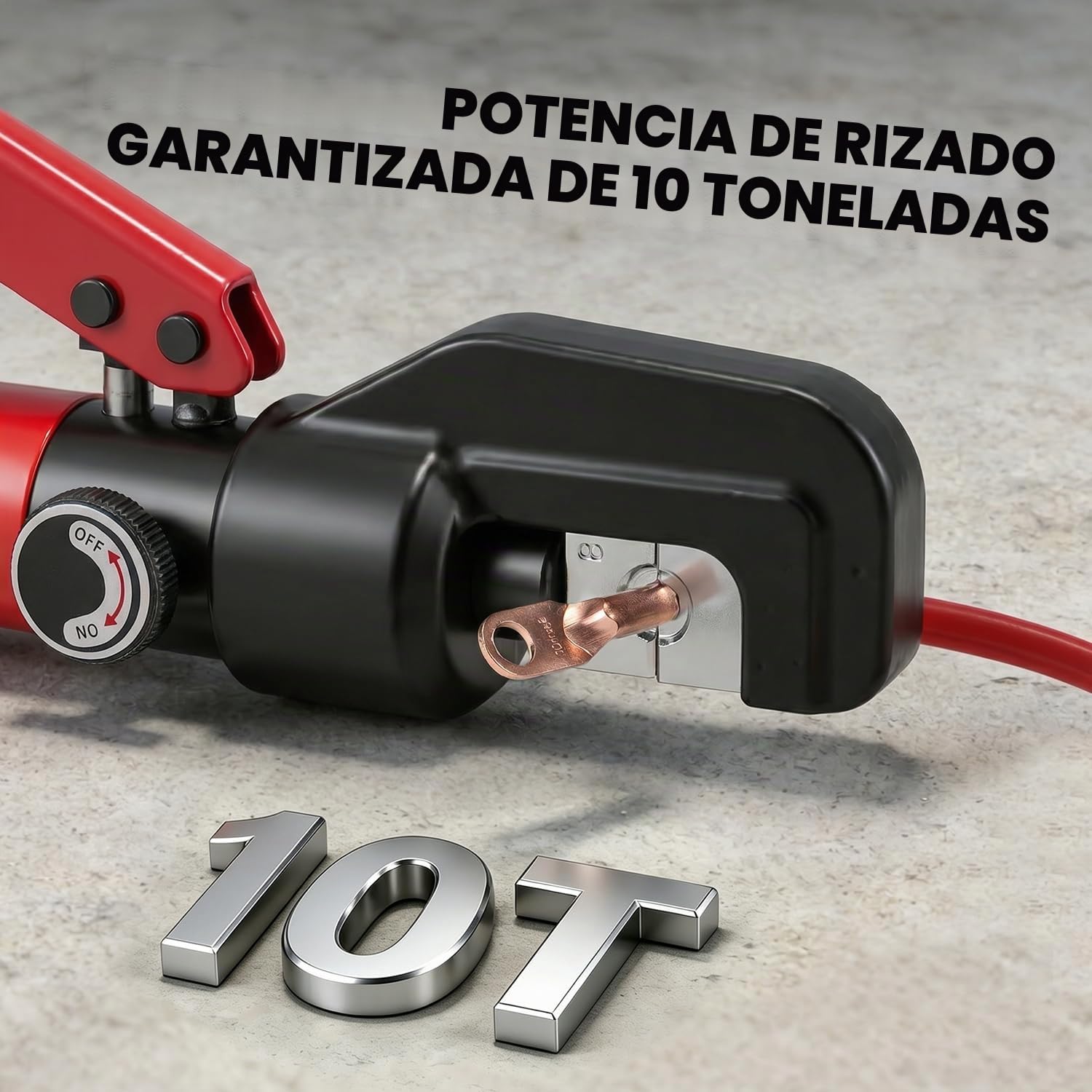 CGOLDENWALL Crimpadora Hidráulica Manual YQK-70 4-70m㎡ Mango Aislado Cabezal C