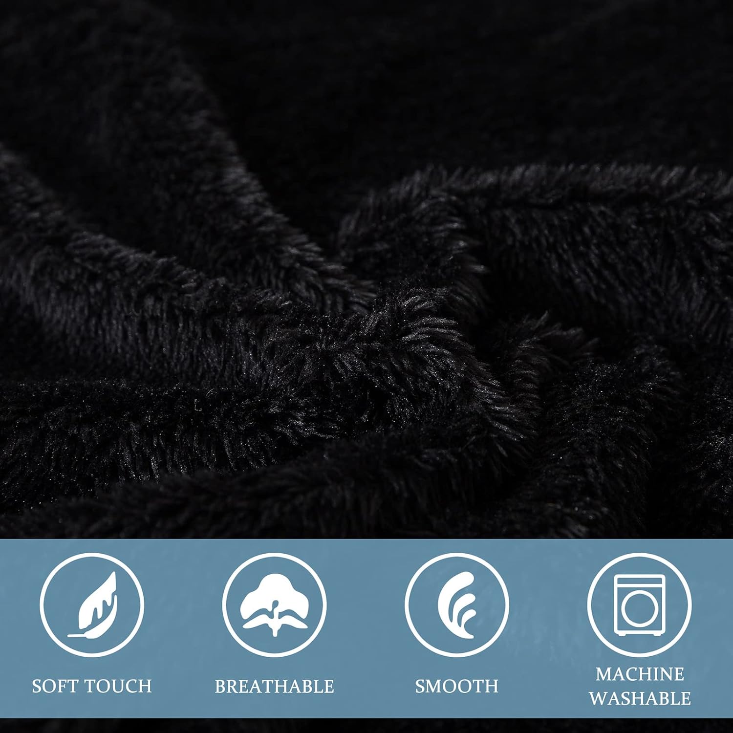 WhatsBedding Black Body Pillow with Pillowcase, Full Body Pillows for Adults, Large Long Body Pillow Insert, Long Pillow for Bed, Machine Washable, 20 x 54 Inches : Home & Kitchen