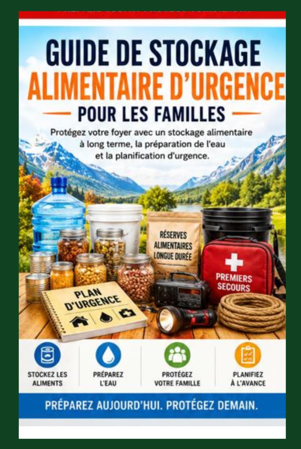 Guide de stockage d'urgence des aliments pour les familles: Protégez votre foyer grâce à un stockage alimentaire à long terme, à la préparation de l'eau et à la planification d'urgence