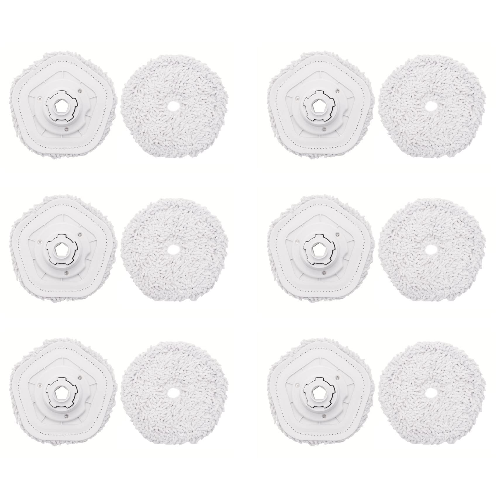Hndhbfgrt 12 PCS Mop Cloth for Bot W10 Sweeping Robot Vacuum Cleaner Accessories Replacement Parts