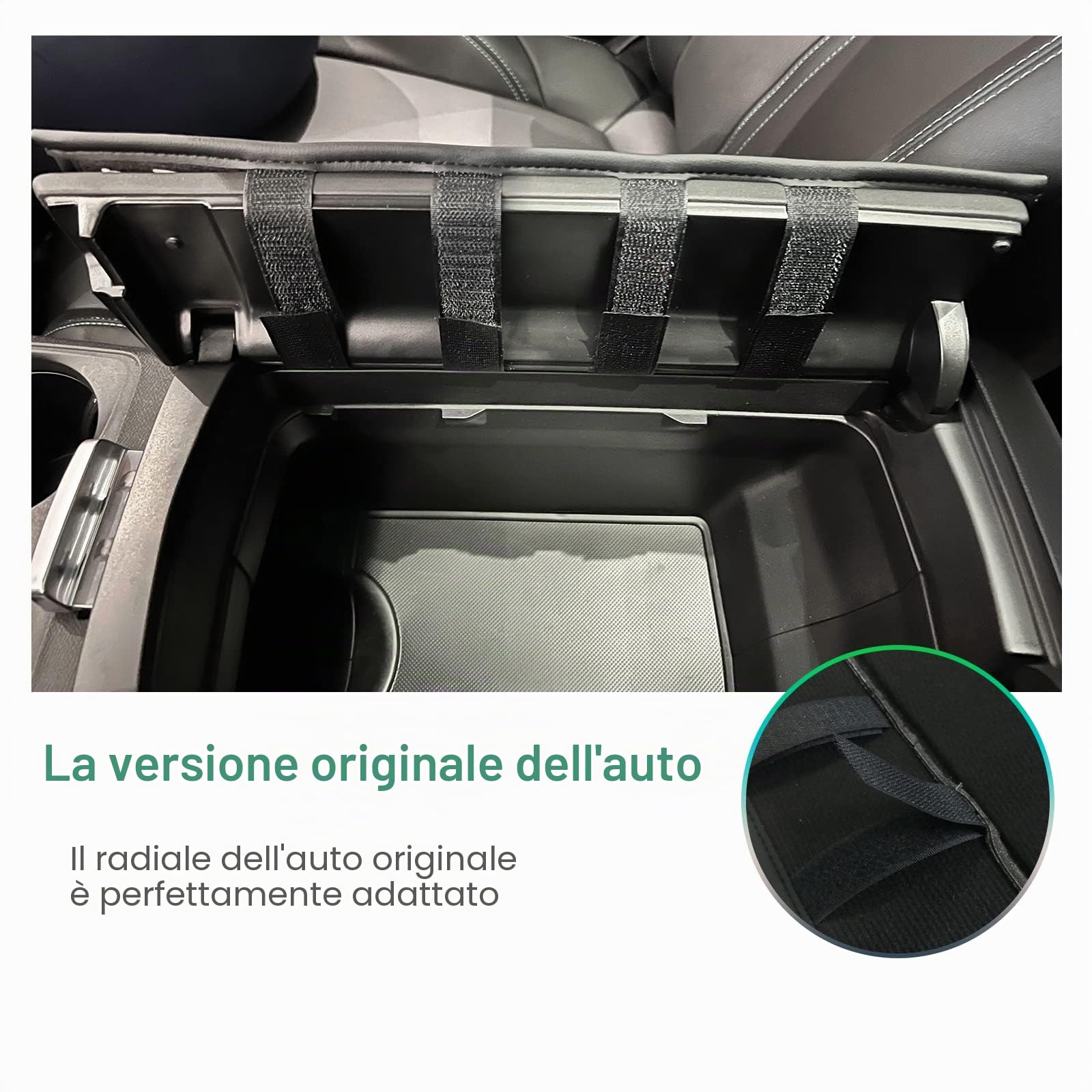 GAFAT Peugeot 3008 5008 508 2016-2024/C5 Aircross DS7 Crossback 2018-2025 Copertura per Bracciolo Console Centrale, Protezione per Braccioli in pelle PU (Nero)