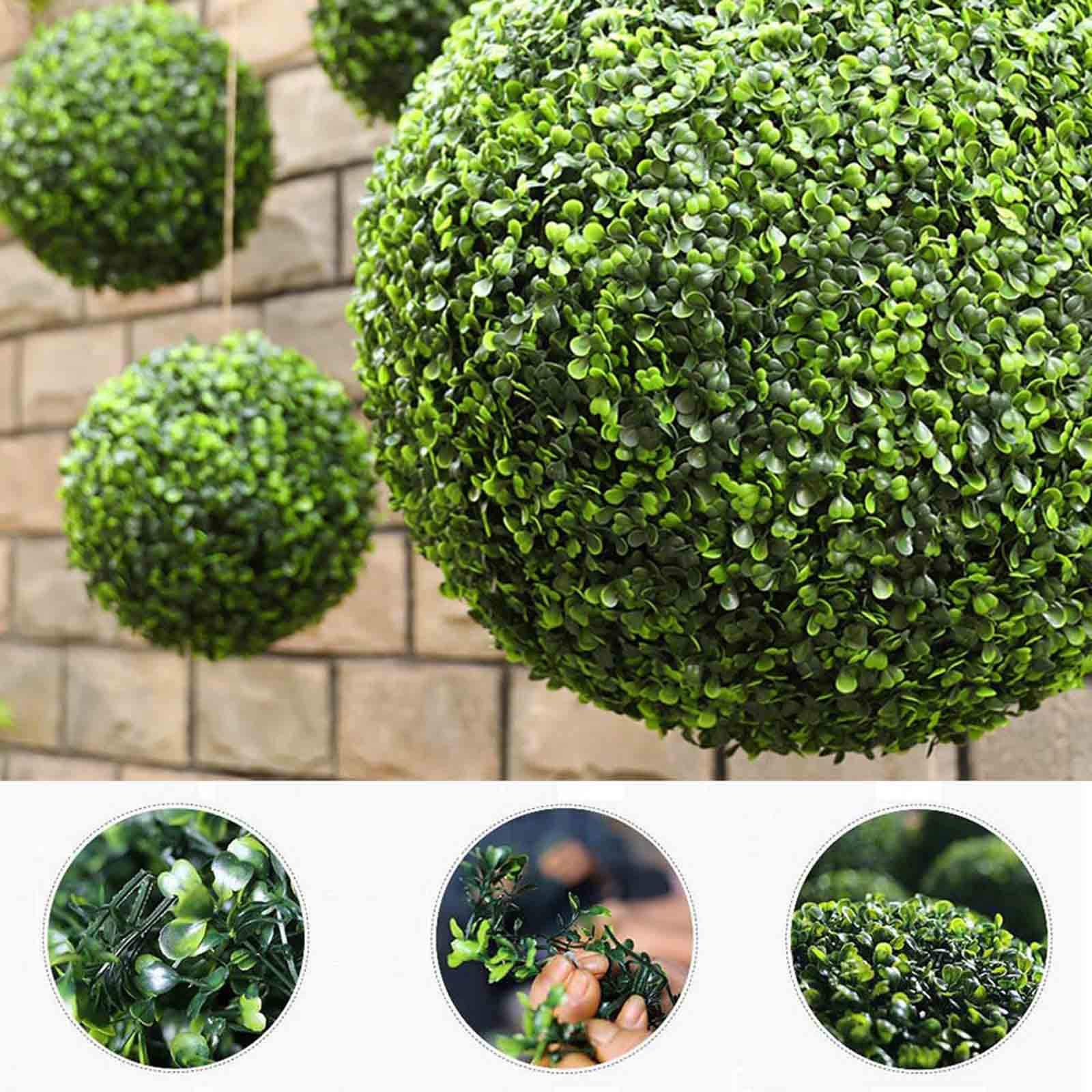 Palla Da Giardino Artificiale Per Decorazione | Pianta Finta A Sfera Per Interni Ed Esterni | Verde