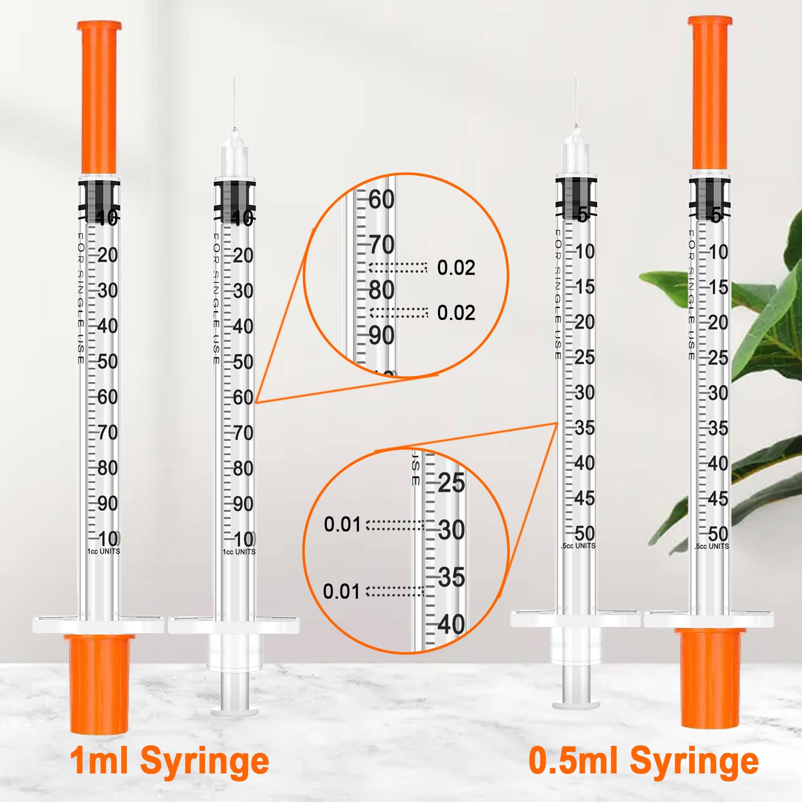 0.5 ml 31G 5/16in Syringe with Needle, Pack of 30 — Amazon image 3