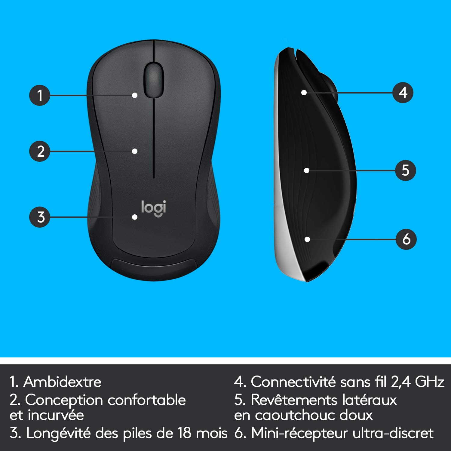 Logitech MK540 avancé clavier et souris sans fil COMBO - NLB AZERTY