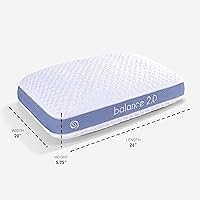 Vista 8 de Bedgear Almohada Balance Performance – 2.0 – Almohada de cama que absorbe la humedad para todas las posiciones de sueño – Almohada de cama