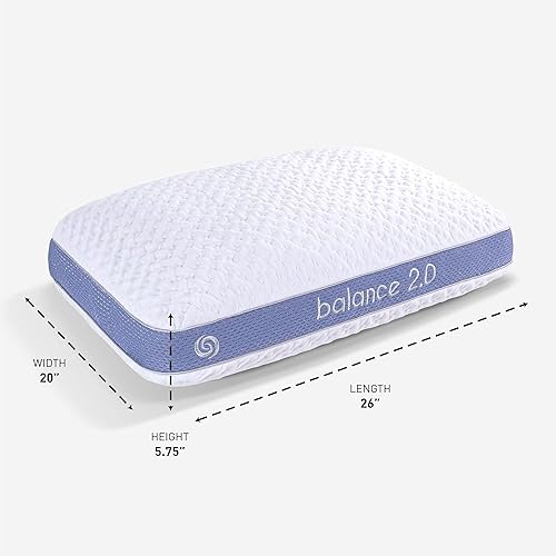 Miniatura 8 de Bedgear Almohada Balance Performance  2.0  Almohada de cama que absorbe la humedad para todas las posiciones de sueño  Almohada de cama de firmeza