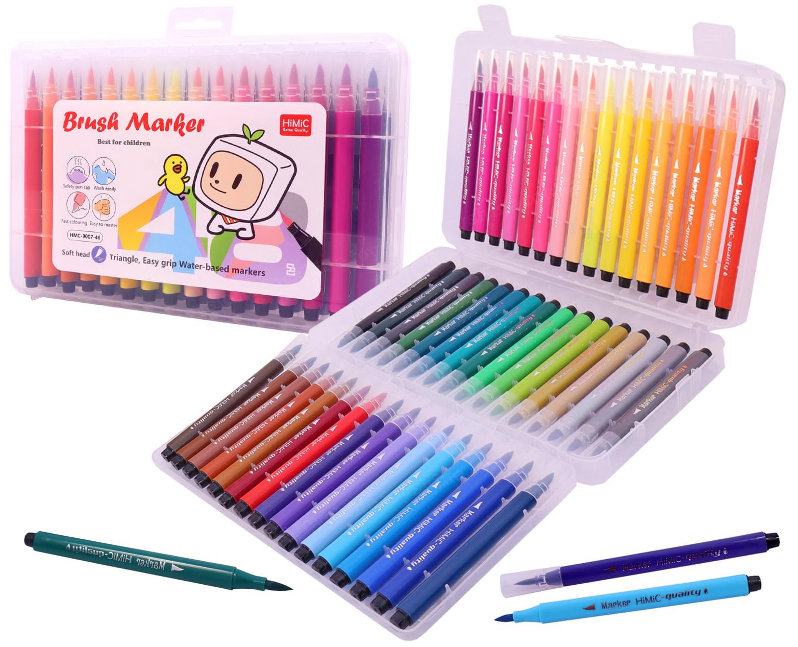Toyshine 48 Pcs Watercolor Marker Pens Set - Colouring Kit Art Markers Sketch Pens Artists Sketching Return Gift, Multi-coloured, Multi (B0C2H9N52F) Amazon Price History, Amazon Price Tracker