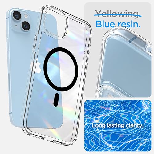 Vista 72 de Spigen Funda para iPhone 15 Pro, ultra híbrida MagFit [antiamarilleo] [compatible con Magsafe] - Fibra de carbono
