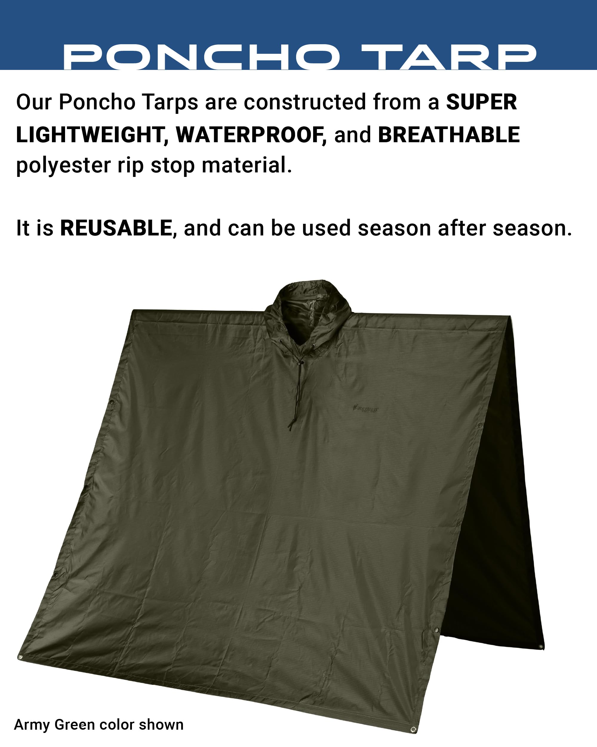 FROGG TOGGS Wodoodporna, oddychająca plandeka ponczo, Realtree Apx, Rozmiar uniwersalny