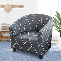 Vista 2 de HOTNIU Funda para silla de club, fundas para sillas de bañera para sillones, funda de sillón de alta elasticidad, protector de muebles para sala