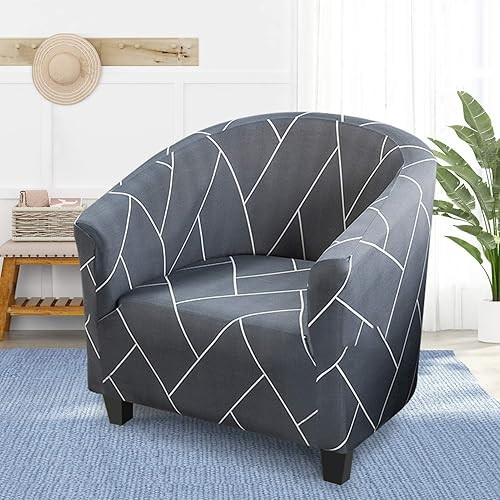 Miniatura 2 de HOTNIU Funda para silla de club, fundas para sillas de bañera para sillones, funda de sillón de alta elasticidad, protector de muebles para sala de