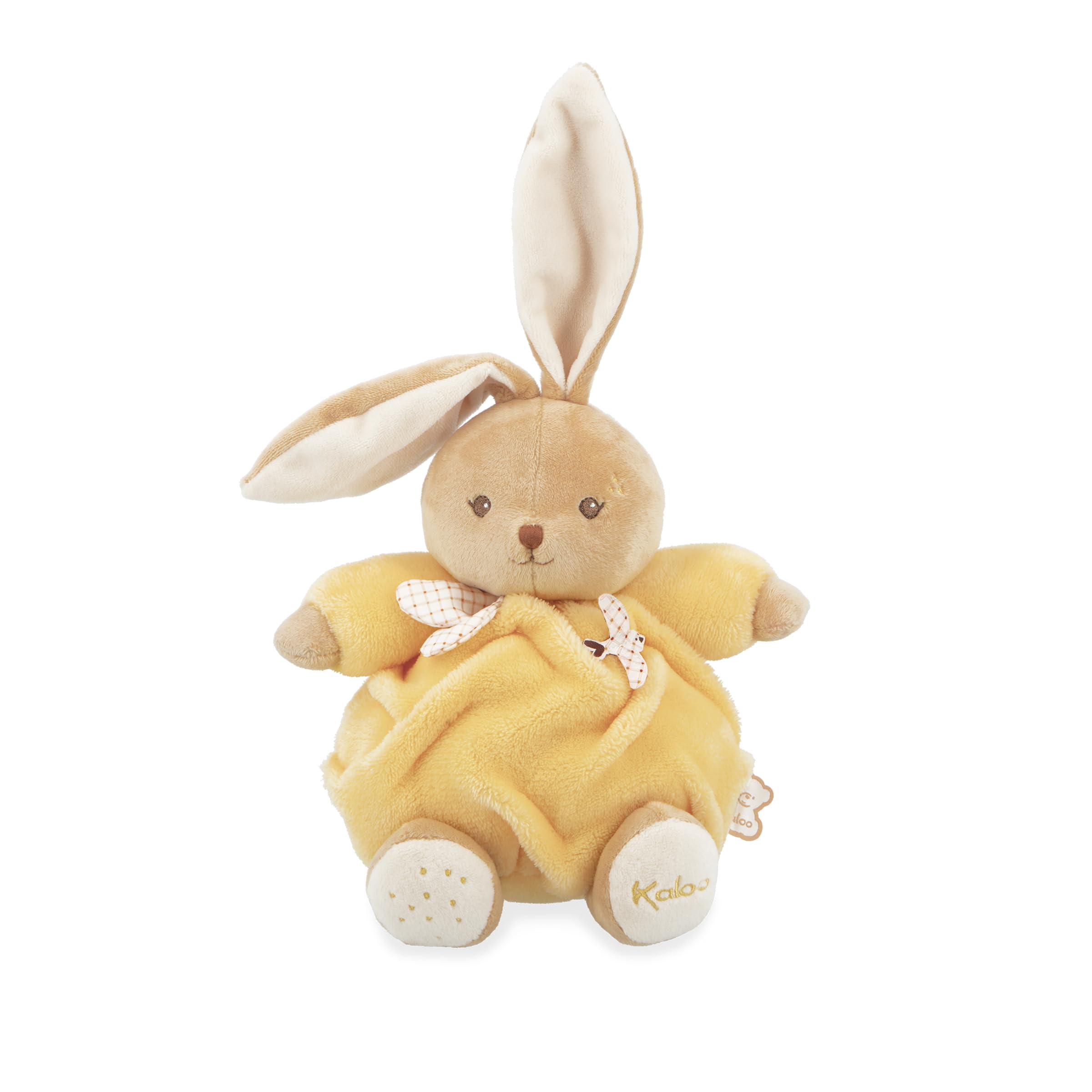 Kaloo, Yellow Rabbit Plush 17cm, Ultra-soft and cuddly plush for baby, Tender companion from birth - Image 2