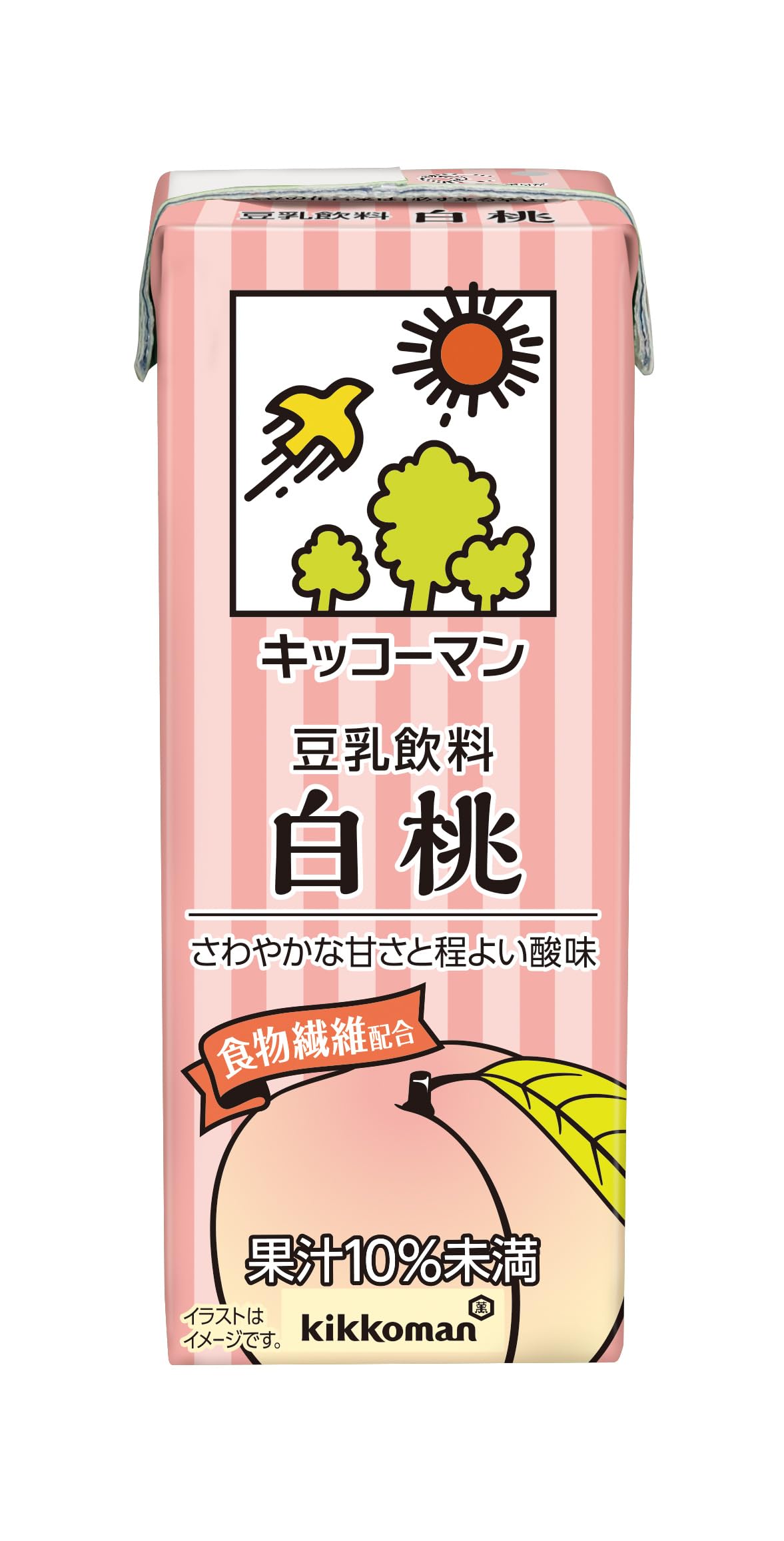 キッコーマン 豆乳飲料 白桃 200ml ×18本