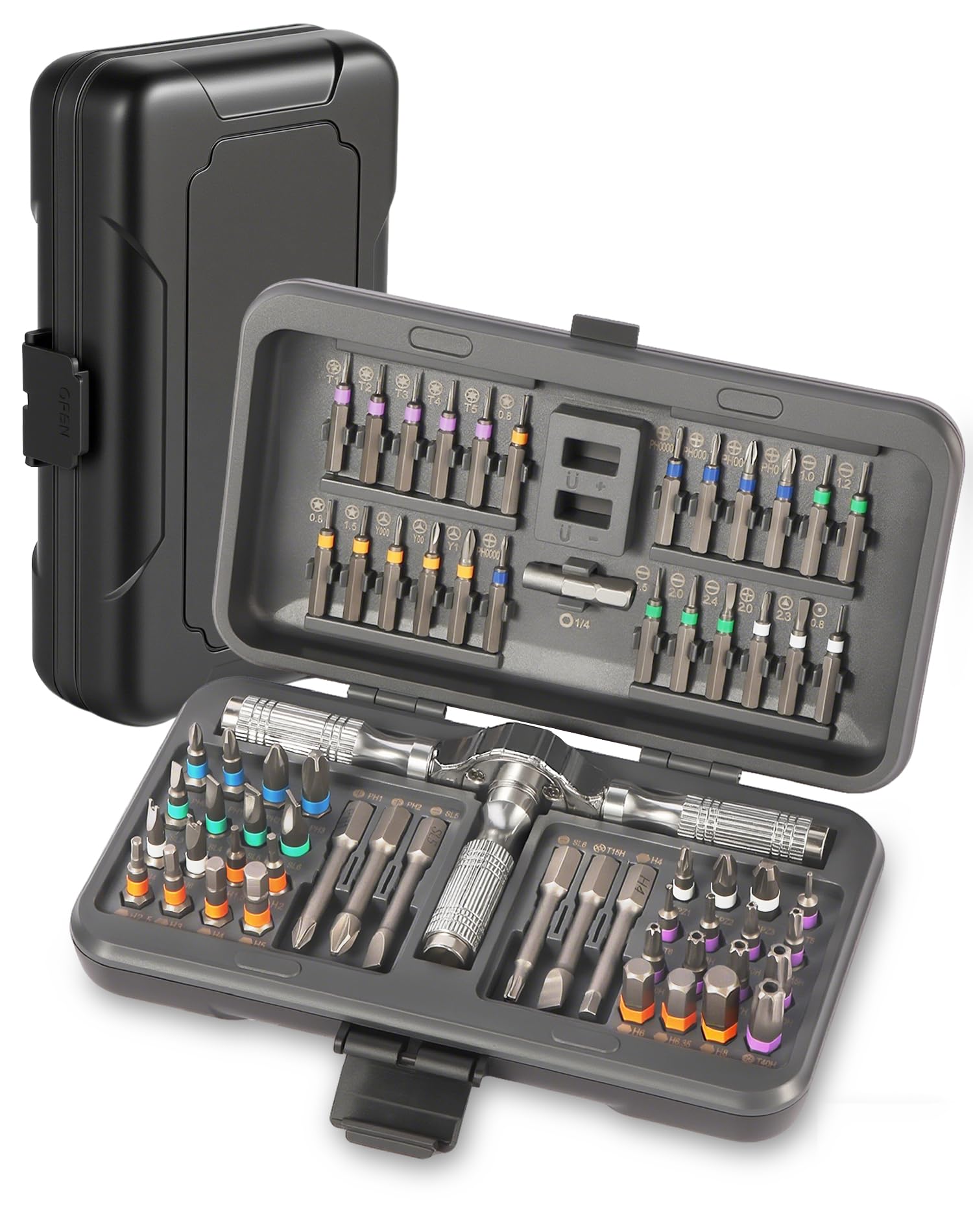 66 in 1 Magnetic Screwdriver Set, Ratchet Screwdriver Set, DIY Combination Flexible Shaft, Fathers Day Dad Gifts, Suitable for Furniture Assembly, Precision Electrical Appliance Repair, Bicycle Tools