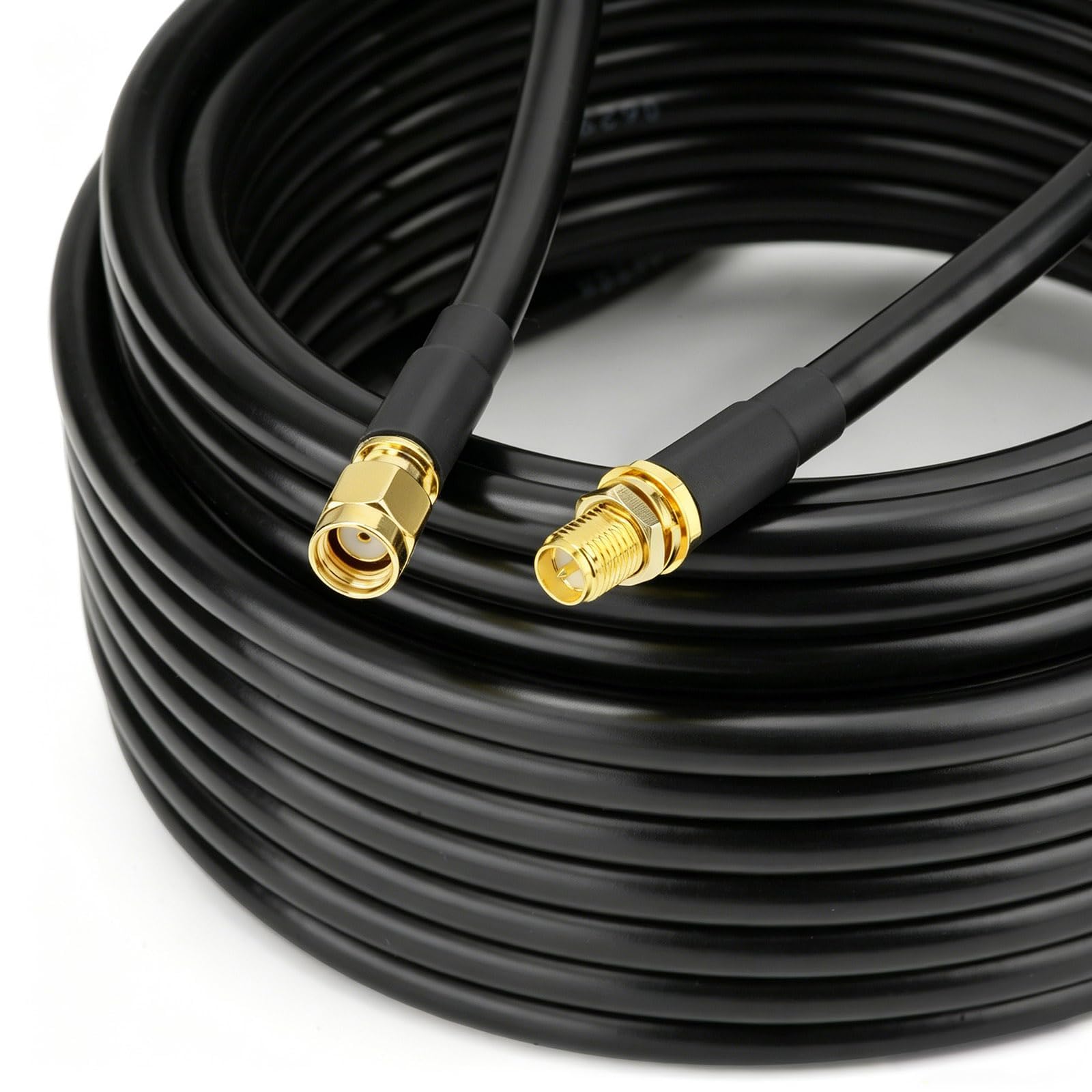 Bingfu Câble Rallonge Antenne WiFi RP-SMA Mâle à Femelle ALSR240 9 m | Câble Extension Coaxial Faible Perte 50 Ohm, pour Routeur WiFi 6E /7, Mineur Helium, Passerelle IoT, Point d'Accès Sans Fil