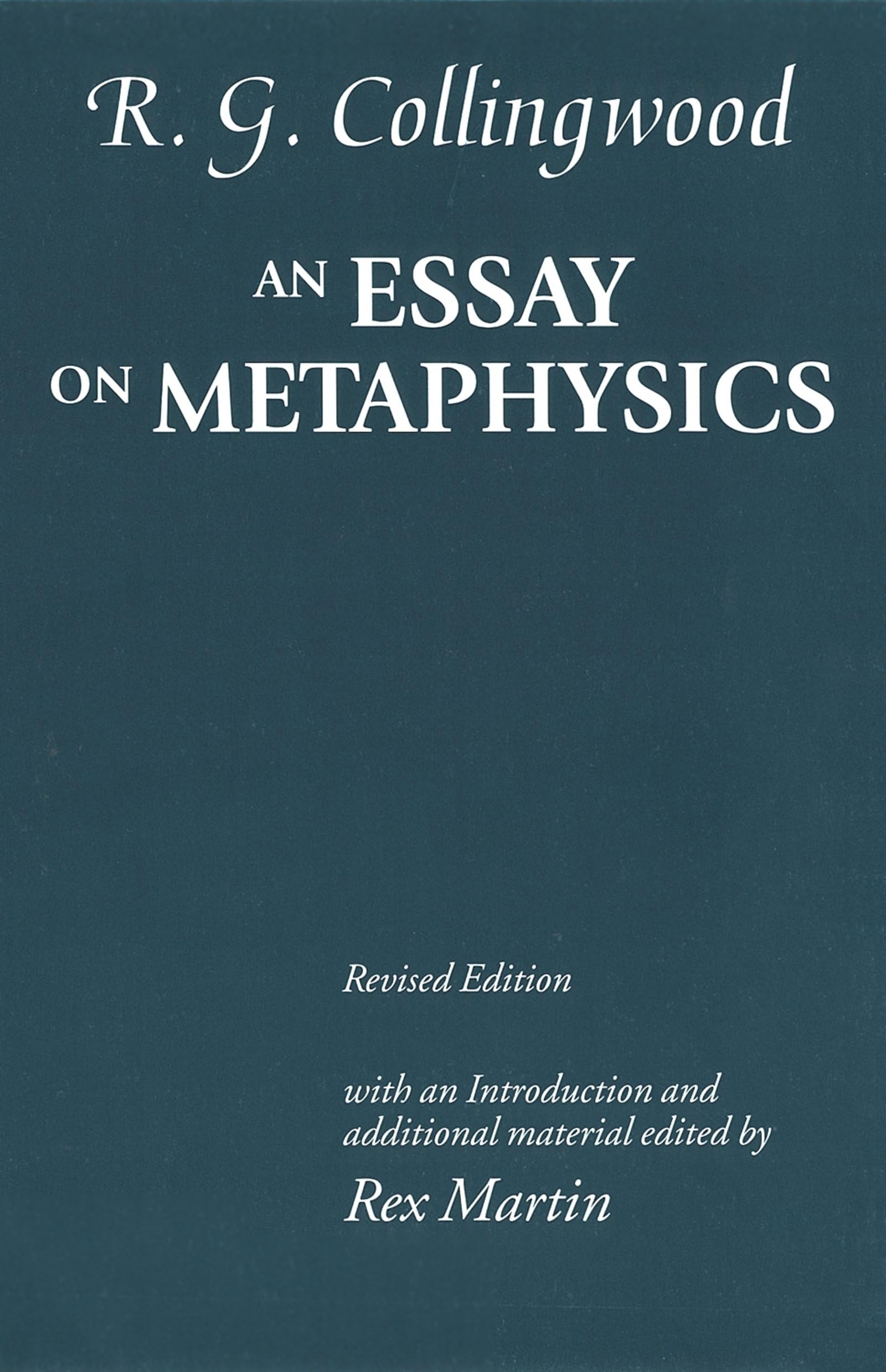 An Essay on Metaphysics: Revised edition with introduction and additional material