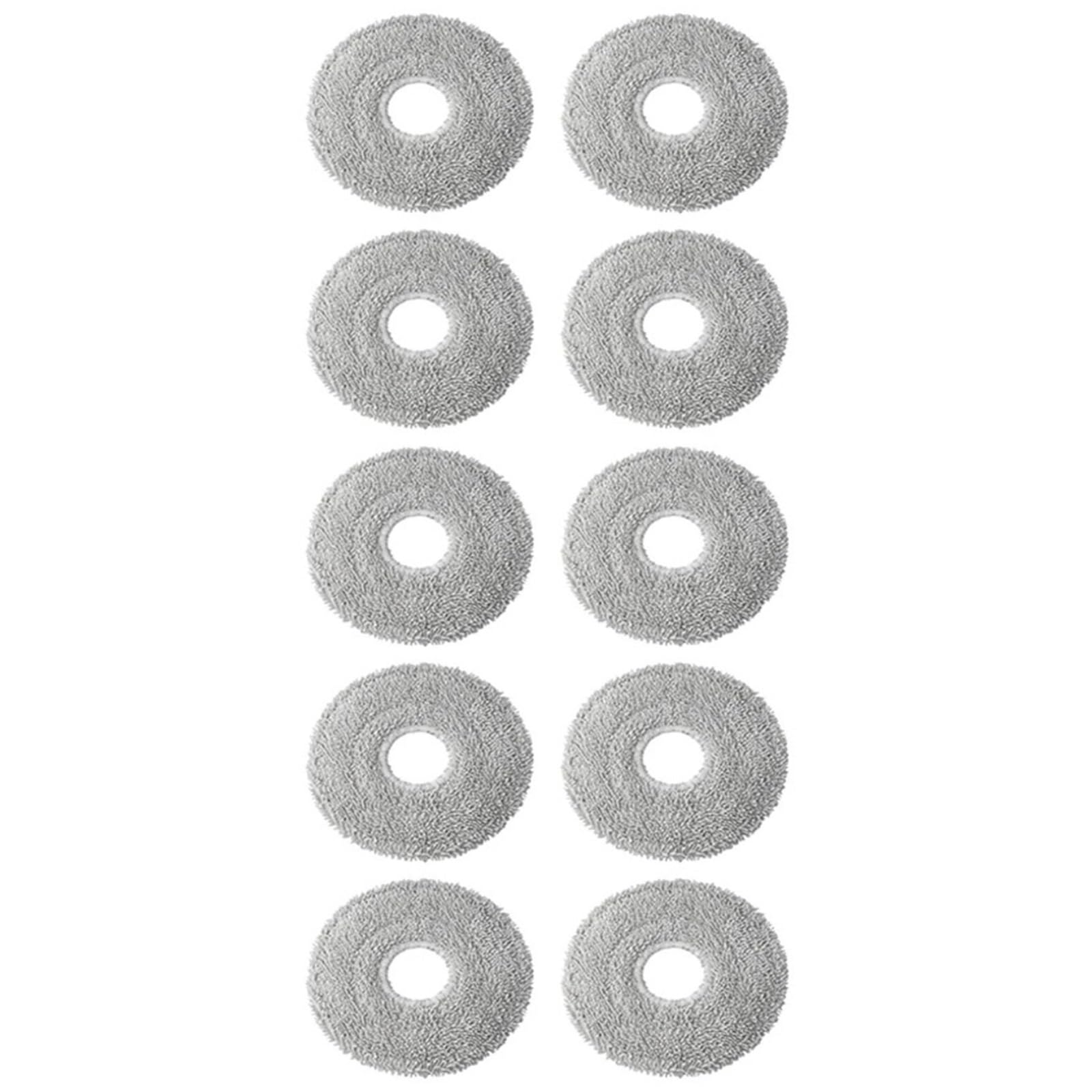 Paño De Microfibra For Fregona De Fácil Limpieza, Paños De Fregona Grises For Aspiradora Robot, Piezas Compatibles, Fácil Instalación, Compatible Con Conga 9590 10090(10 PACK)