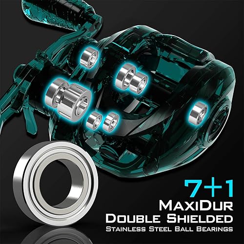 Miniatura 5 de KastKing Crixus Fishing Rod and Reel Combo, High Performance Spinning & Baitcaster Combo, IM6 Graphite 2Pc Blanks, Zirconium Oxide Rings,