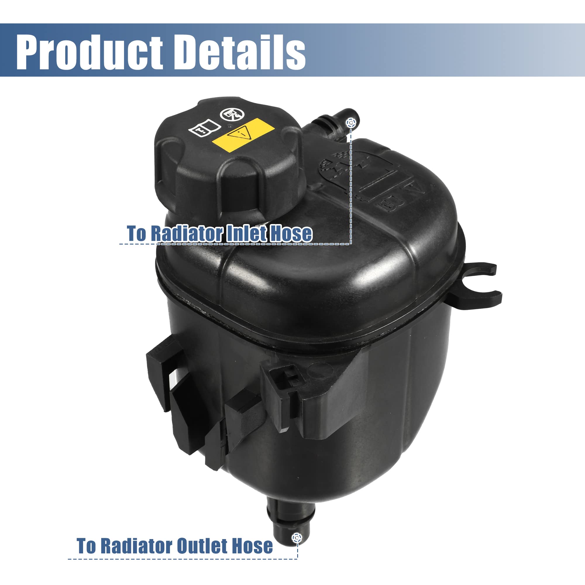 Amazon.com: X AUTOHAUX Coolant Radiator Reservoir Tank 17138610655 