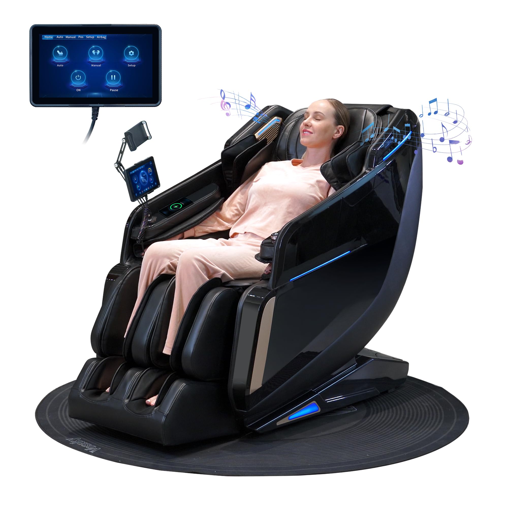 4D Massage Chairs Full Body Zero Gravity SL-Track Real Relax Massage Chair Recliner-Shiatsu